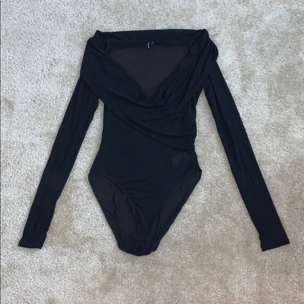 Sheer Black Bodysuit